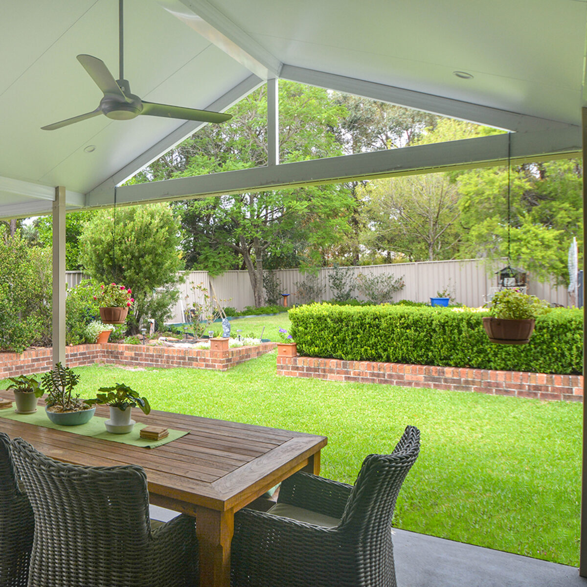 DIY Attached Gable Roof Patio Kit Classic Outdoor Elegance