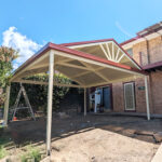 DIY freestanding gable roof carport