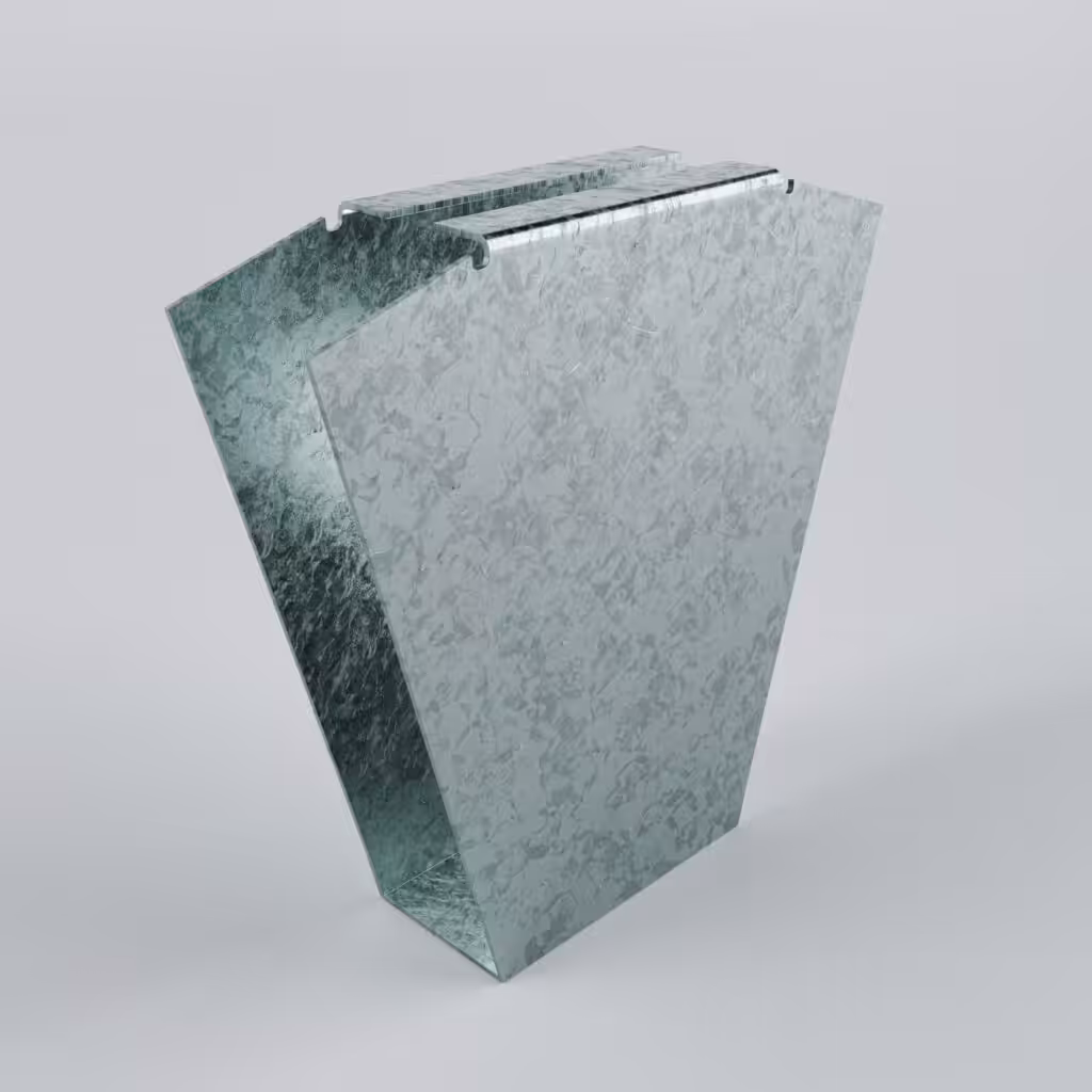 Geometric metallic object with textured surface