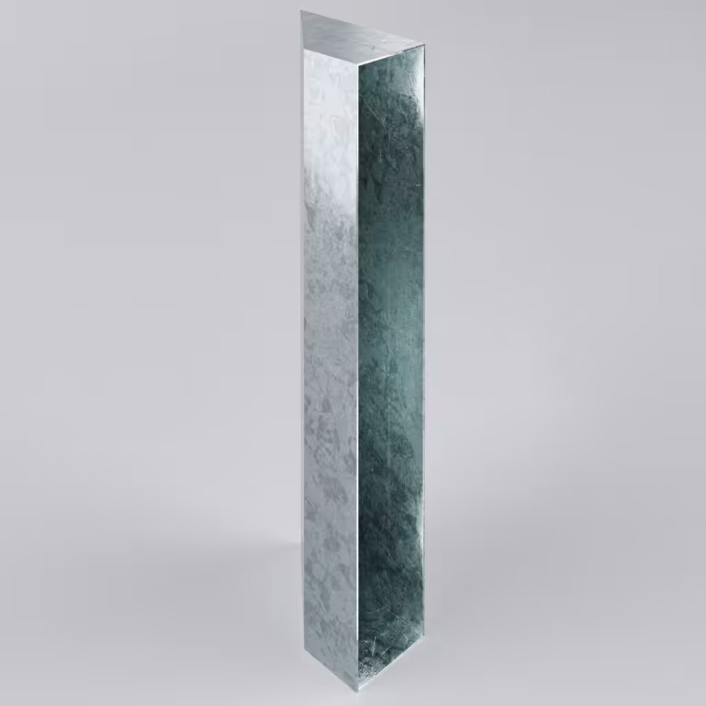 Reflective tall rectangular glass object