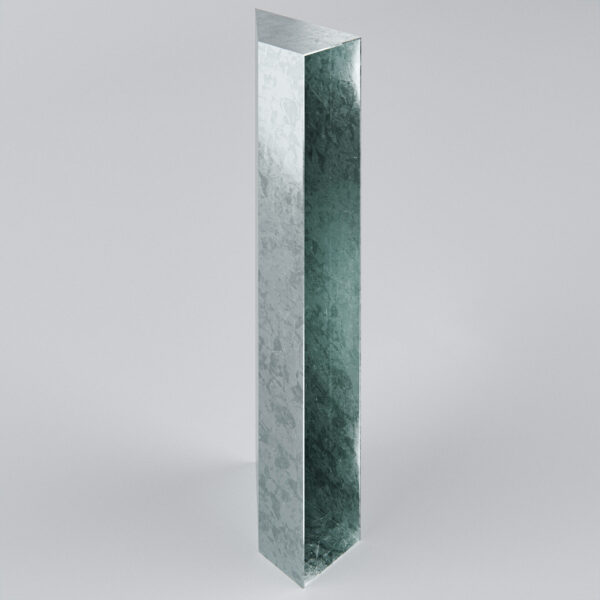 Reflective tall rectangular glass object