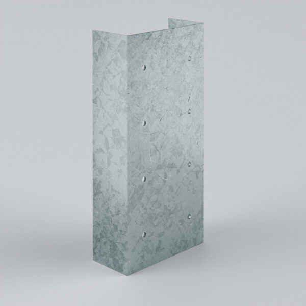 Transparent panel with textured surface and holes.