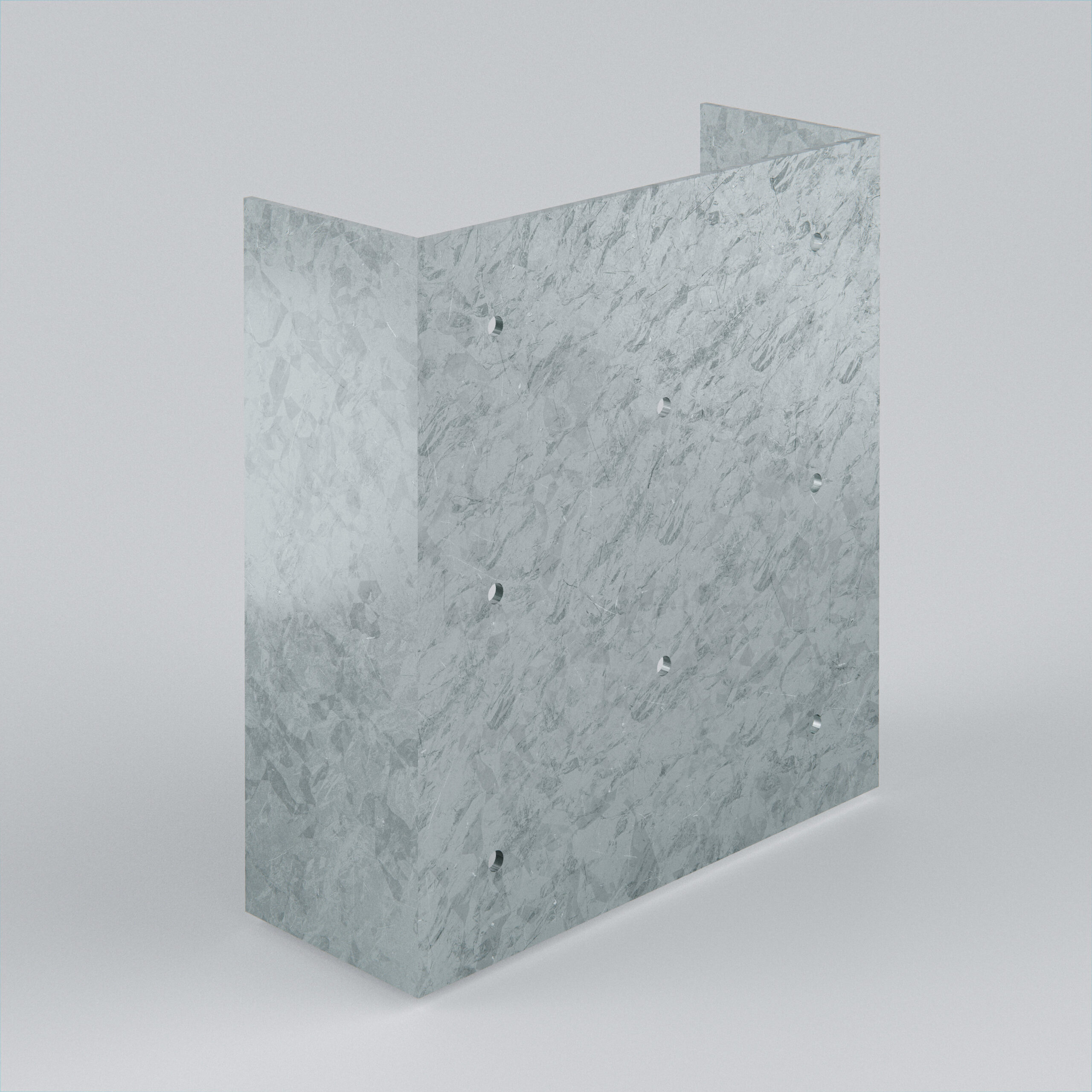 Translucent wall panel with textured surface.