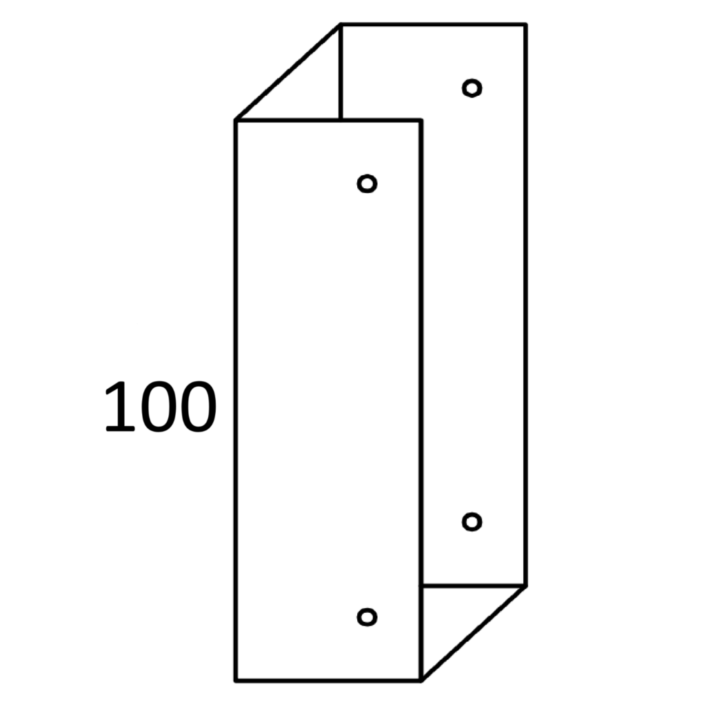 Diagram of a folded document with measurements.