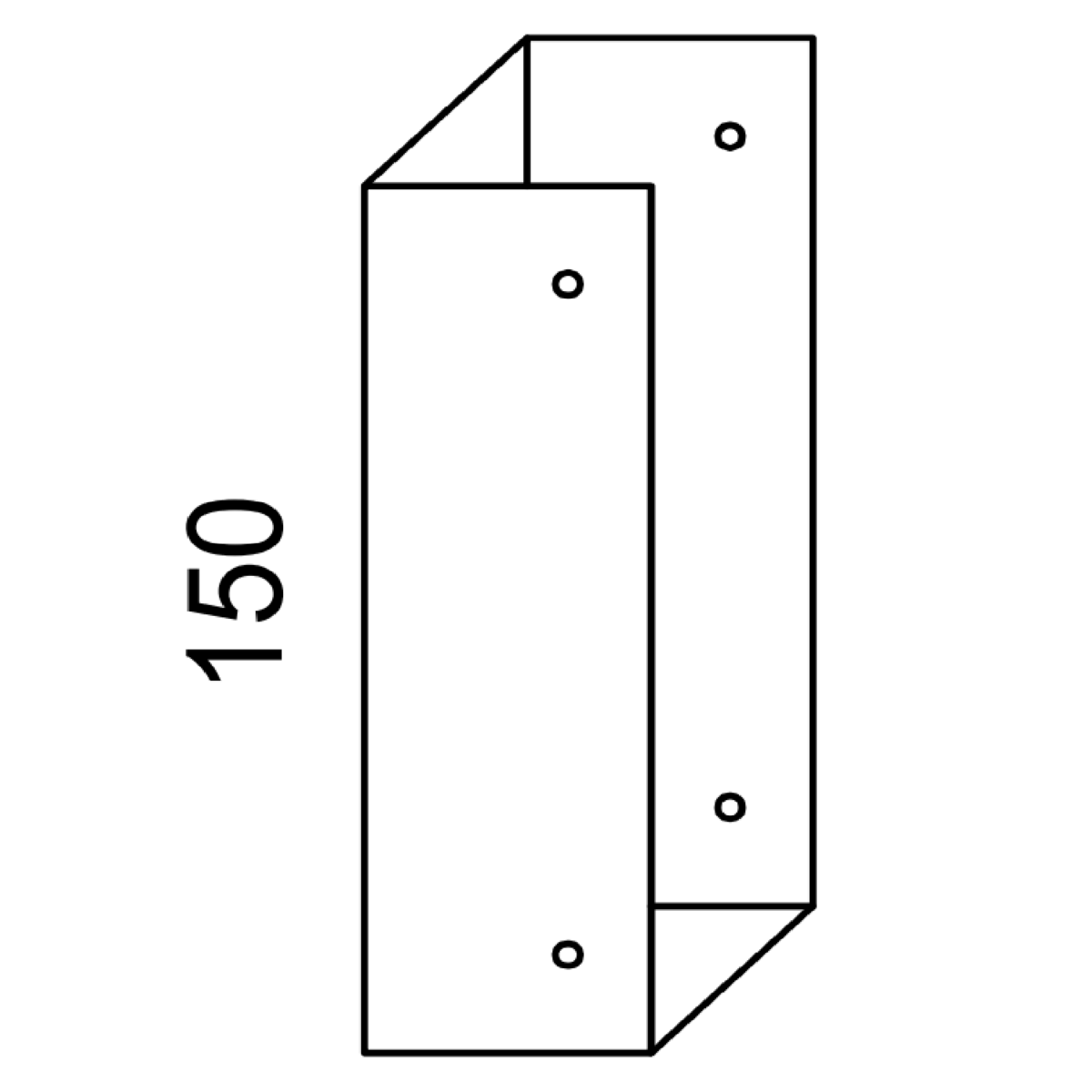 End Connection Rectangular Profile End Connectors