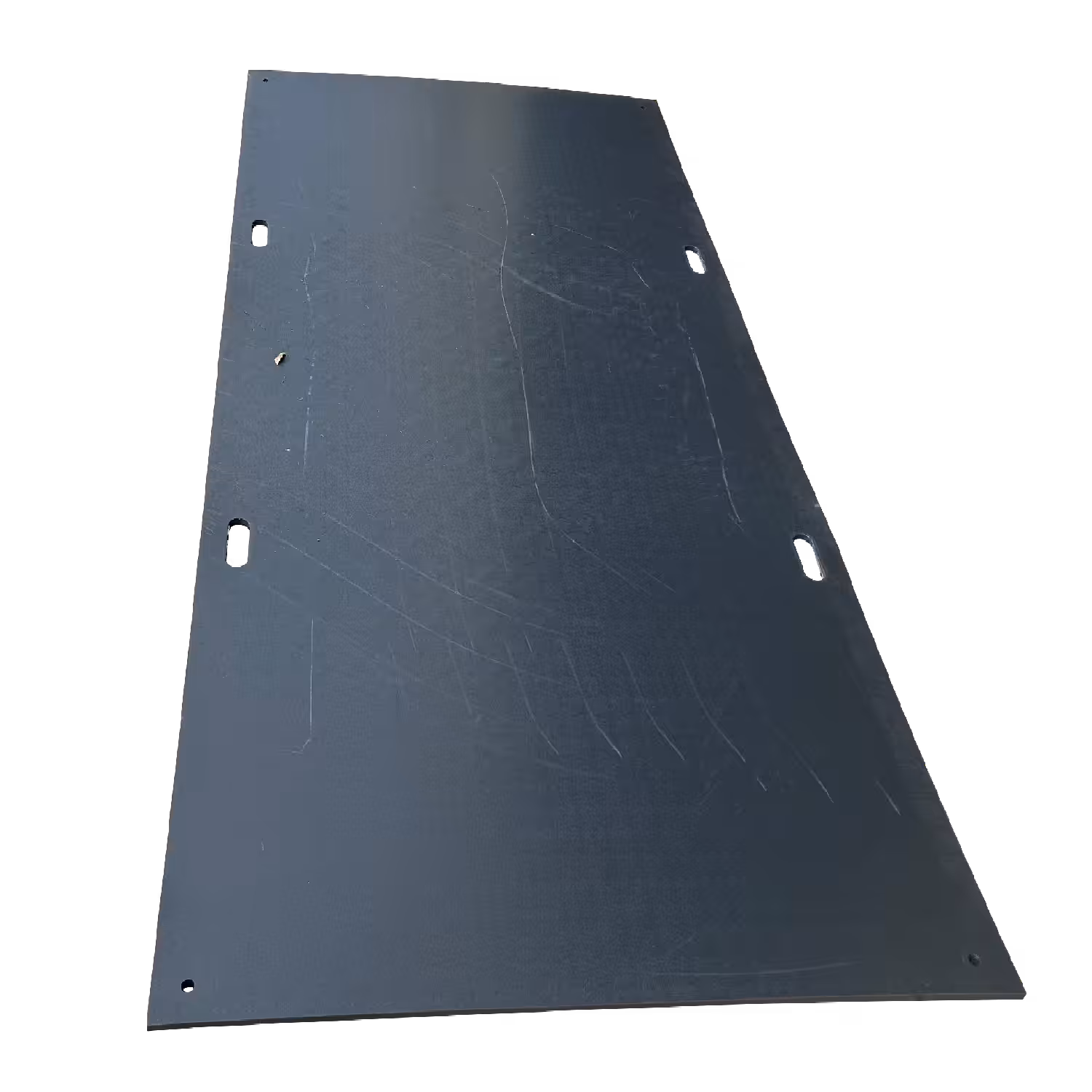 Flat black surface with multiple mounting holes