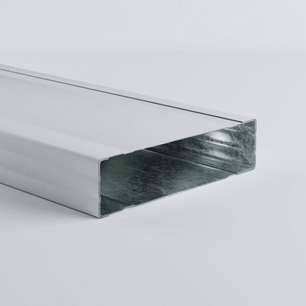 Galvanised steel U-shaped metal profile